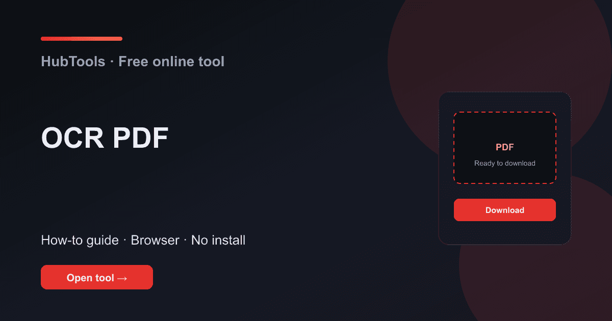How to OCR a PDF: Fast and Easy