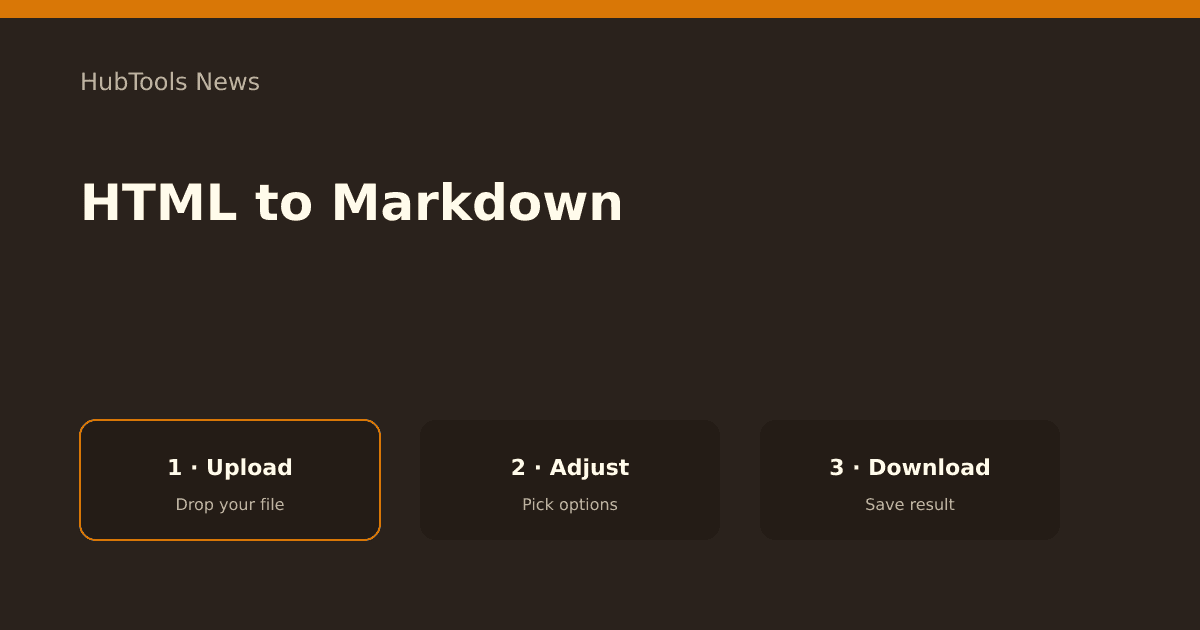 From Stuck File to Done: How to HTML to Markdown