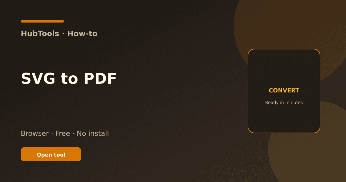From Stuck File to Done: How to SVG to PDF