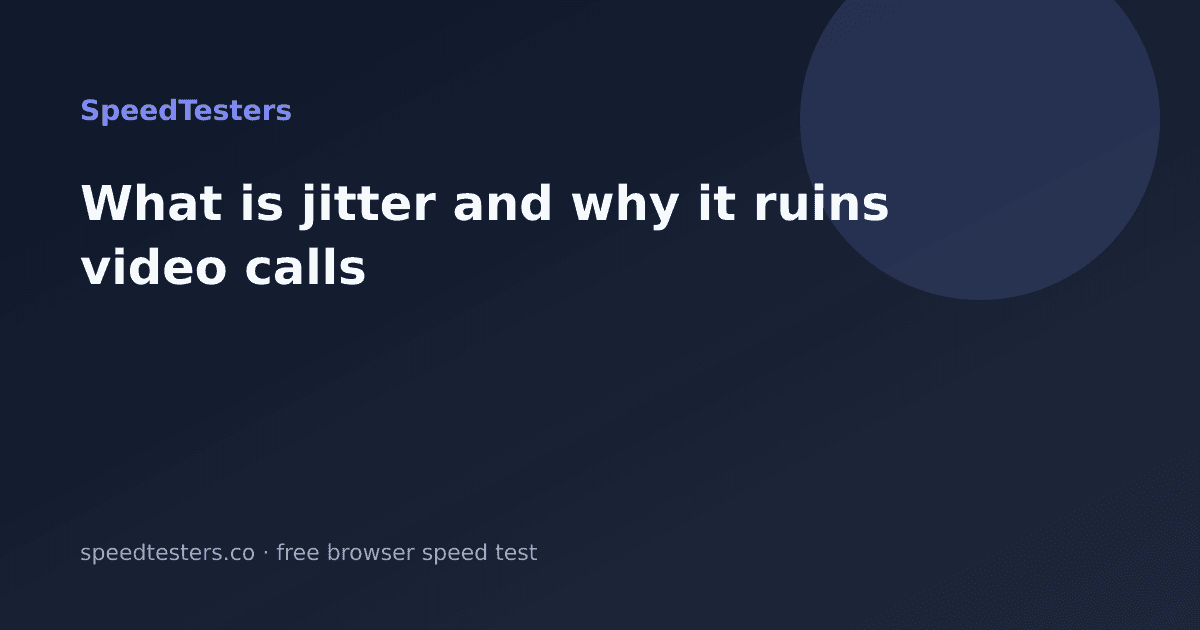 What Is Jitter and Why It Ruins Video Calls