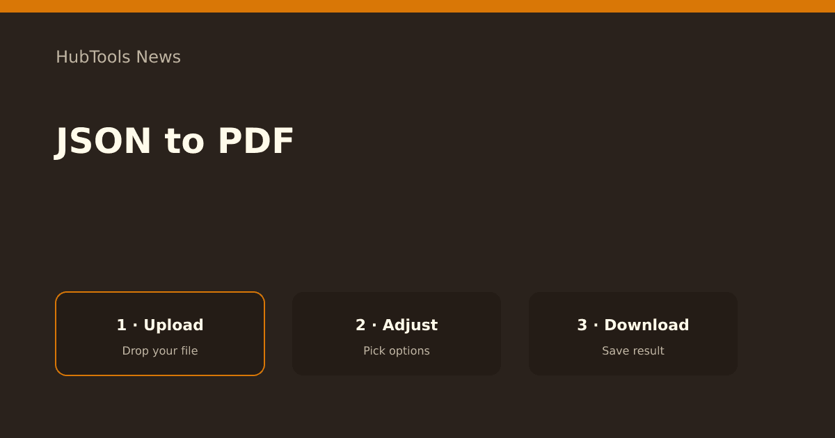 From Stuck File to Done: How to JSON to PDF